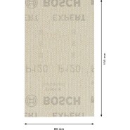 Bosch EXPERT M480 Schleifnetz für Schwingschleifer 80 x 133 mm K 120 10 Stk.. - 2608900736