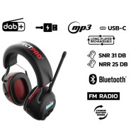 PerfectPro Kapsel-Gehörschutz EARPROTECTION mit UKW , DAB+ und Bluetooth - H-40_163375