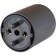 Brennenstuhl Fix-Adapter DE auf CH schwarz 230V 2-polig  - 1081592403