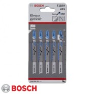 Bosch T 118 A Stichsägeblätter 5 Stück HSS für Metall 2608631013