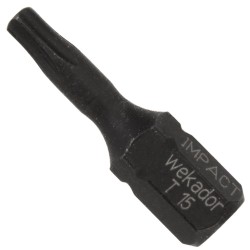 Wekador Torx® IMPACT Bit TX15 (25mm) - schlagfest - 5 Stück