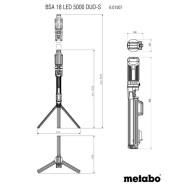 Metabo BSA 18 LED 5000 Akku Baustrahler Duo S - 601507850