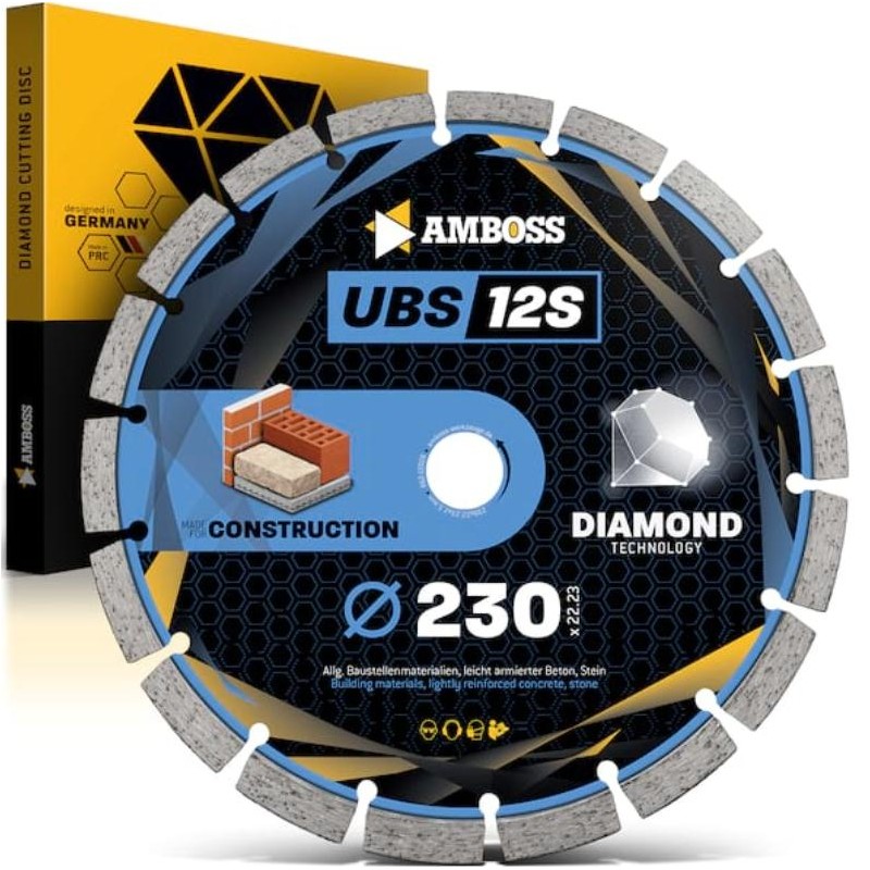 Amboss UBS 12S Diamant Trennscheibe 230mm x 2.8 x 22.2 - 862-12028