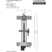 Axminster AP406WL Drechselbank Professional 230V mit ASR Sicherungsnut - 108995