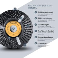 Bayerwald Raspelscheibe Black Biter Vision 125mm für Winkelschleifer - 116-240600