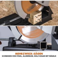 Evolution R355CPS Mehrzweck Kappsäge 355mm inkl. Untergestell und Holzsägeblatt - 083-0003-005-0002-GW355TCT-60