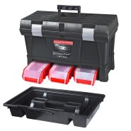 TOOLPORT Werkzeugkoffer Toolbox Basic STUFF mit Stapelboxen - 30-1-5518