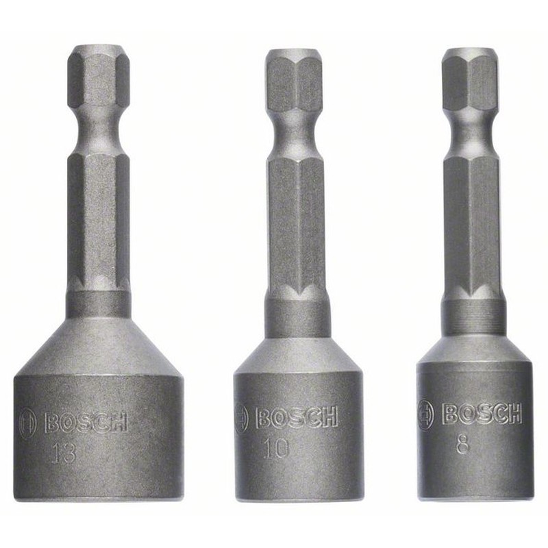 Bosch 3-teiliges Steckschlüssel-Set - 8 - 13mm - 1/4 Zoll - 2608551078