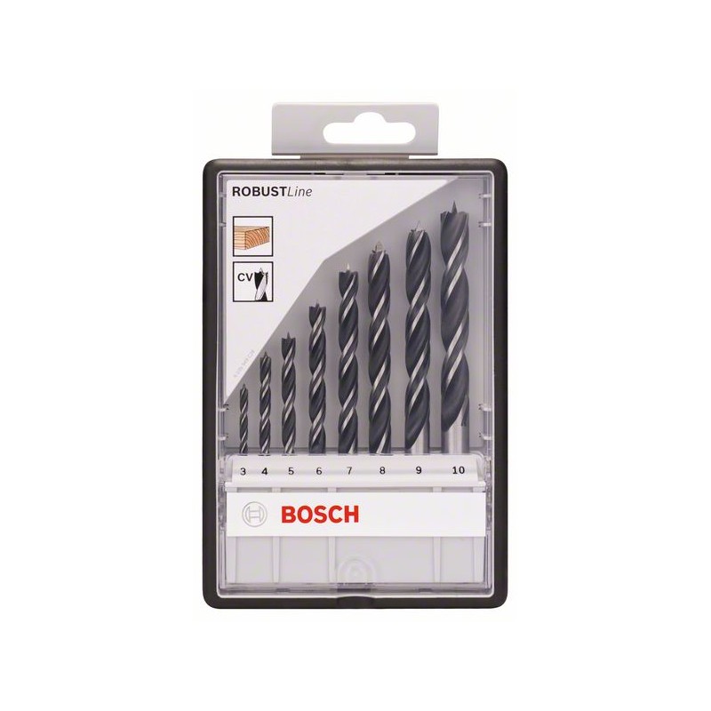 Bosch Holzspiralbohrer-Set Robust Line 8-teilig 3-10mm - 2607010533