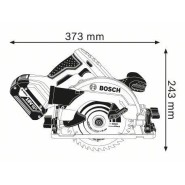 Bosch GKS 18V-57 G Akku-Handkreissäge 2 x 5Ah - 06016A2100