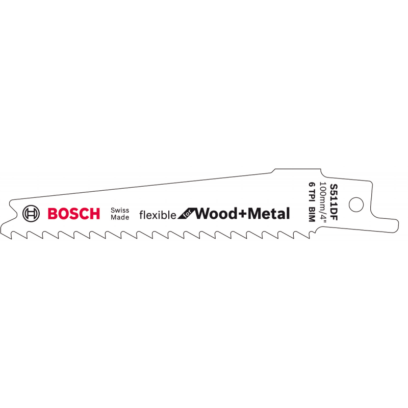 Bosch S 511 DF Säbelsägeblätter Flexible for Wood and Metal - 2608657723