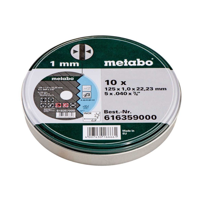 Metabo Trennscheiben SP 125x10x2223 Inox TF 41 10 Stück - 616359000