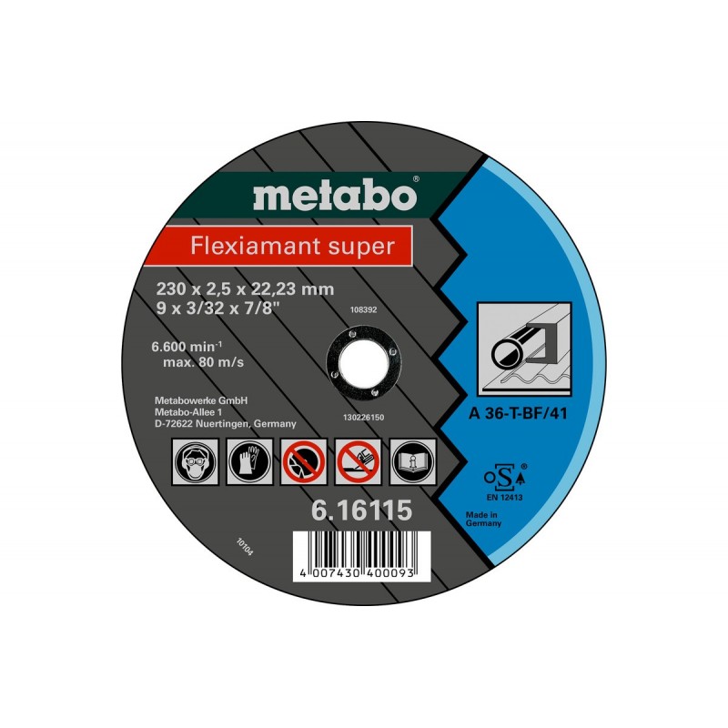 Metabo Trennscheiben Flexiamant super 125x20x2223 Stahl TF 42 25 Stück - 616101000