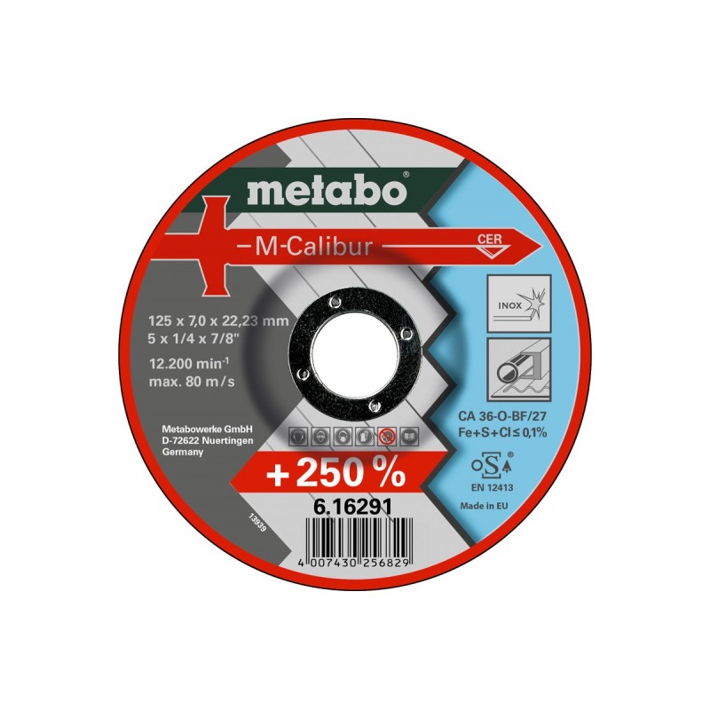 Metabo Schruppscheiben M-Calibur 125 x 70 x 2223 Inox SF 27 25 Stück - 616291000
