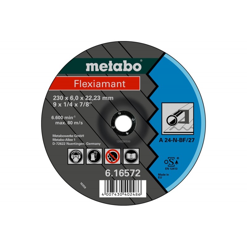 Metabo Schruppscheiben Flexiamant 100x60x160 Stahl SF 27 25 Stück - 616745000