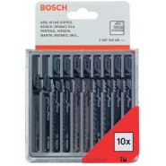 Bosch Stichsägeblätter-Set für Holz und Plastik (10 Stück)