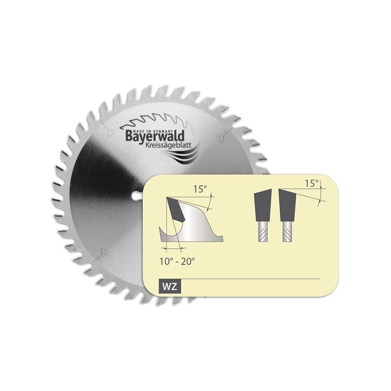 Bayerwald HM-Kreissägeblatt  160 mm x 22 mm x 20 mm Z28 WZ - 111-57042 analog Festool 496302