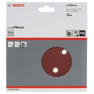 Bosch Schleifblätter 150mm K40 6 Löcher Klett 5er-Pack - 2608605085