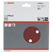 Bosch Schleifblätter 150mm, K60, 6 Löcher, Klett, 5er-Pack - 2608605086_53191