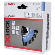 Bosch Scheibenbürste X-LOCK Heavy for Metal gezopft 115 mm - 2608620731