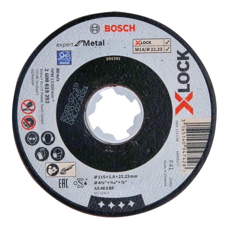 Bosch Trennscheibe X-LOCK gerade Expert for Metal (115 mm) - 2608619252_54742