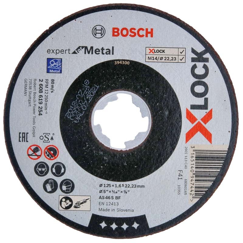 Bosch Trennscheibe X-LOCK gerade Expert for Metal (125 mm) - 2608619254