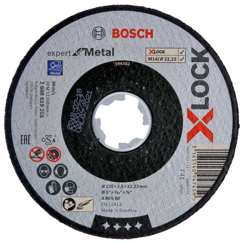 Bosch Trennscheibe X-LOCK gerade Expert for Metal 125 mm - 2608619255