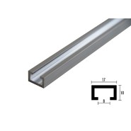 Sauter Aluminium-Profilschiene (1000 mm) - AW-17X10X1000_63364