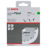 Bosch Kreissägeblatt für Akkusägen Standard for Wood 85 x 11/07 x 15mm Z20 - 2608837666