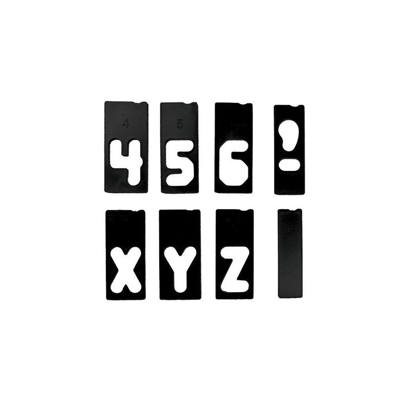 Milescraft Buchstaben-  Zahlenschablonen - M-2202