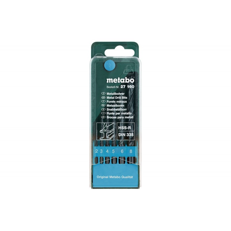 Metabo HSS-R-Bohrerkassette 2 -8 mm 6-teilig - 627160000