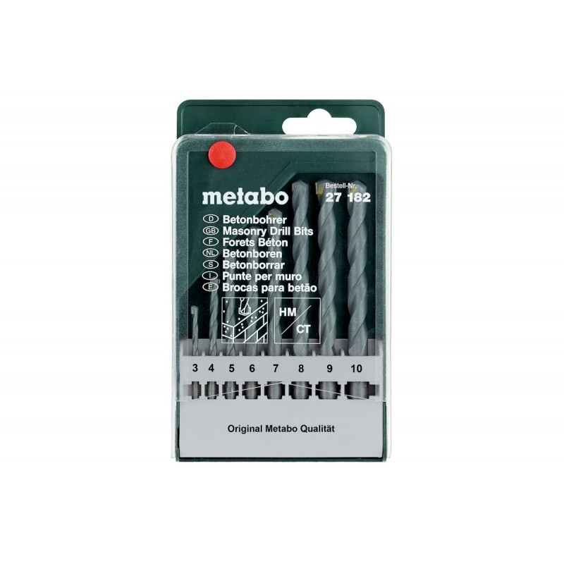 Metabo  Beton-Bohrerkassette Classic 3 - 10 mm 8-teilig - 627182000