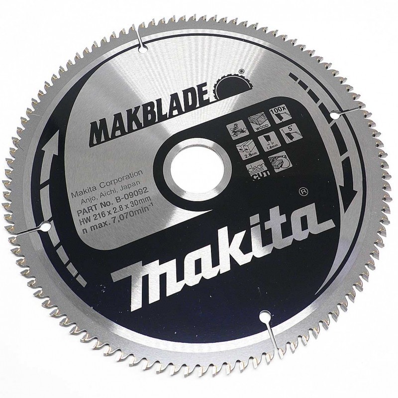 Makita B-09092 Kreissägeblatt MAKBLADE 216 x 30mm 100Z