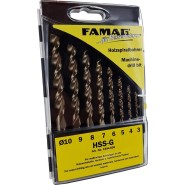 Famag Premium Holzspiralbohrer Satz HSS-G 8-tlg. (D: 3-10mm) - FA-159483800_70653