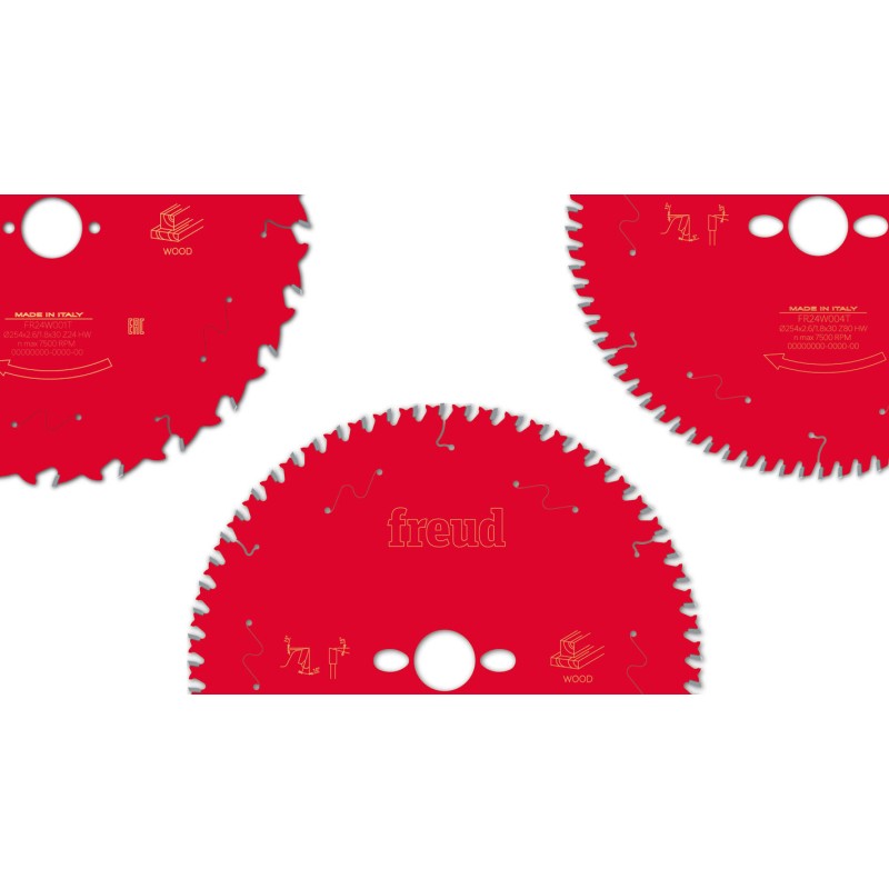 Freud Kreissägeblätter-Set Die Roten 254mm - SET-3X254-30