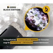 Amboss 7-teiliges Diamant Bohrkronen-Set Black Edition 6-14mm - 859-690024