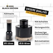 Amboss 6-teiliges Diamant Bohrkronen-Set Black Edition 20-68mm - 859-690034