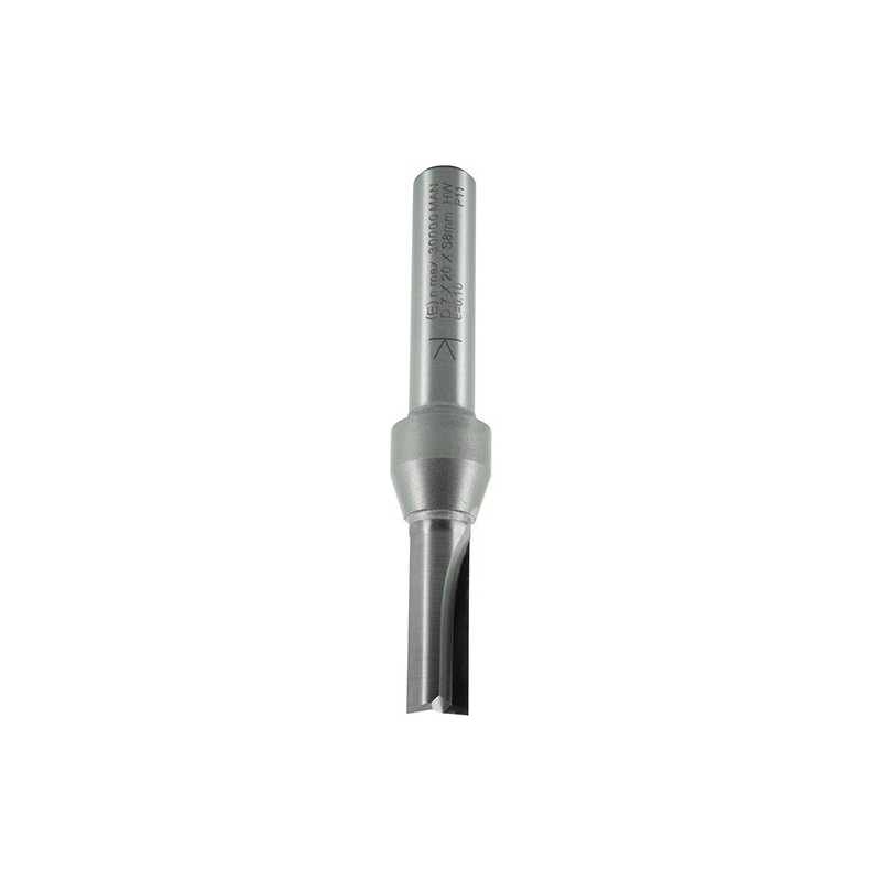 ENT Nutfräser HW Z2 D 7mm NL 20mm Schaft: 8mm - E-10951