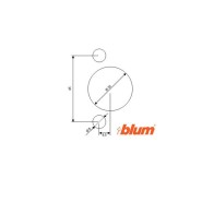 IGM Bohrkopf 45 / 9.5 Typ Blum - I-FMB4595