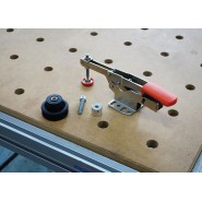 Bessey Waagerechtspanner 40 mm mit waagerechter Grundplatte mit Zubehör-Set - BE-STC-HH50-T20