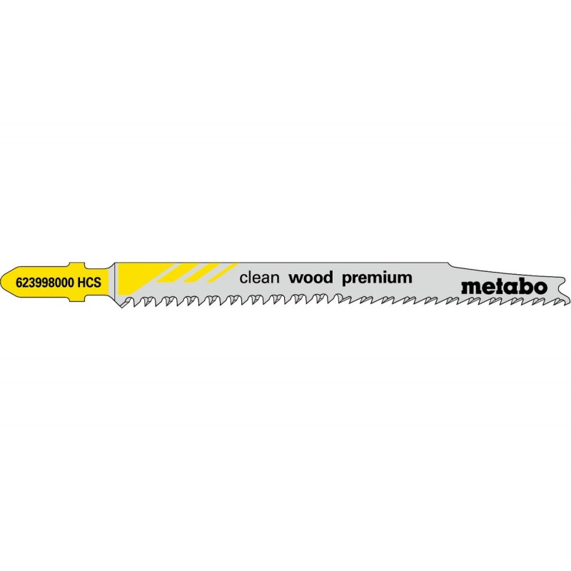 Metabo Stichsägeblätter clean wood premium 93/22 mm - 5 Stk. - 623998000