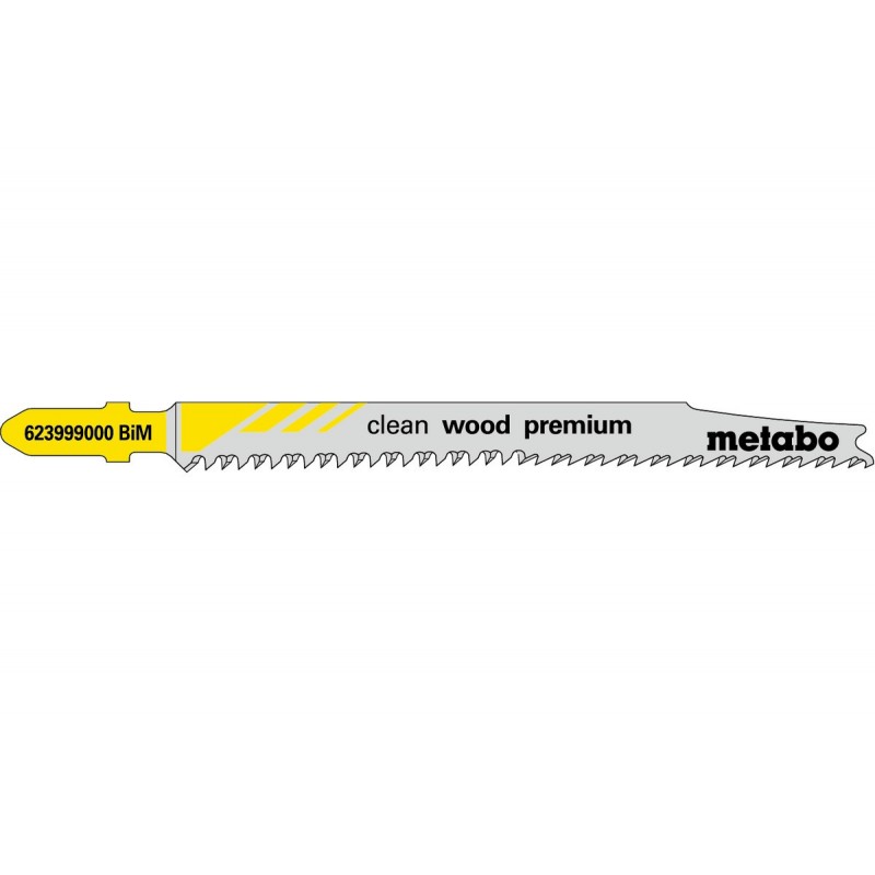 Metabo Stichsägeblätter clean wood premium 93/22 mm - 5 Stk. - 623999000