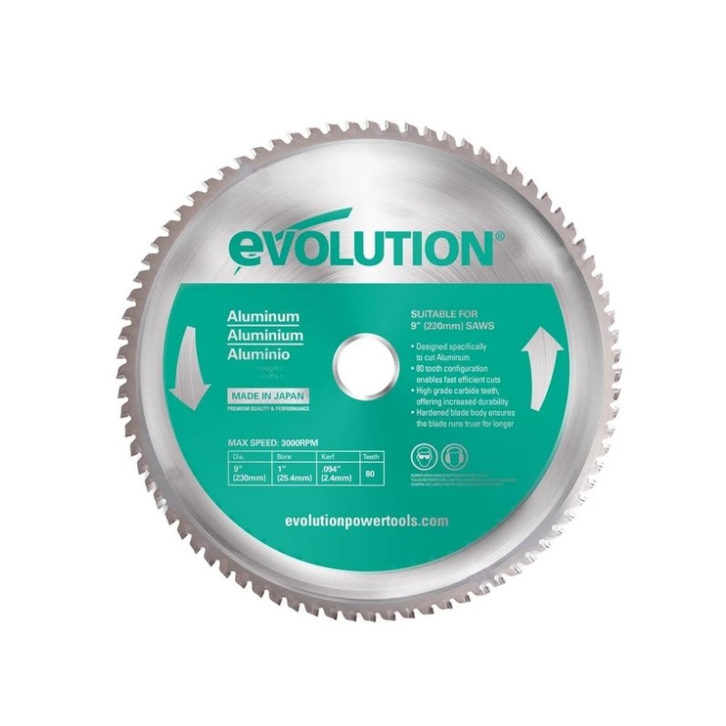 Evolution Kreissägeblatt für Aluminium 230mm - A230TCT-80CS