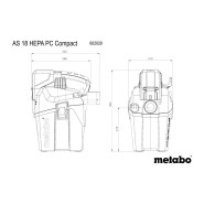 Metabo AS 18 HEPA PC Compact Akku-Sauger solo im Karton - 602029850