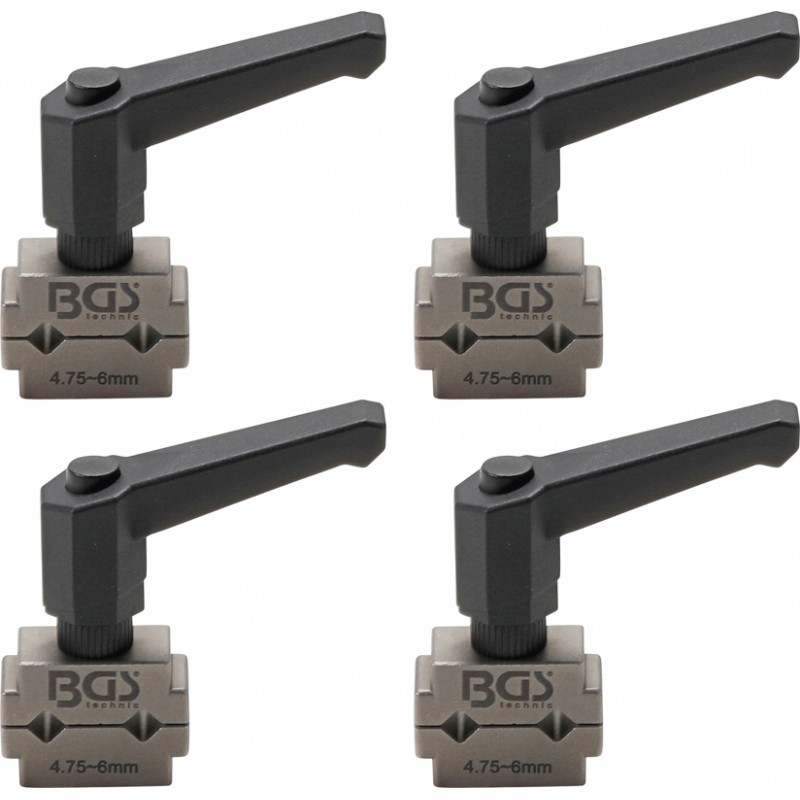 BGS Bremsleitungsklemmen-Satz4,75 mm 3/16" 4-tlg – 9533-1