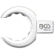 BGS Einsteck-Ringschlüssel offen 22 mm Aufnahme 9x12 mm - 6904-22