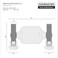 Axminster AP200SRG Doppelschleifmaschine Professional - 107671