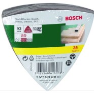 Bosch Dreieck-Schleifblätter 93mm 25Stk. K80 - 2607019489