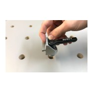 RUWI Auflageschienen-Set inkl. Klemmbolzen mit Klemmhebel für 20mm Lochraster - RU-21331