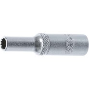 BGS Steckschlüssel-Einsatz Gear Lock, tief - Antrieb Innenvierkant 6,3 mm (1/4") - SW 5 mm - 10155_98182